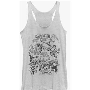 Marvel Classic Heroes Women's Racerback Tank Top Sz L
